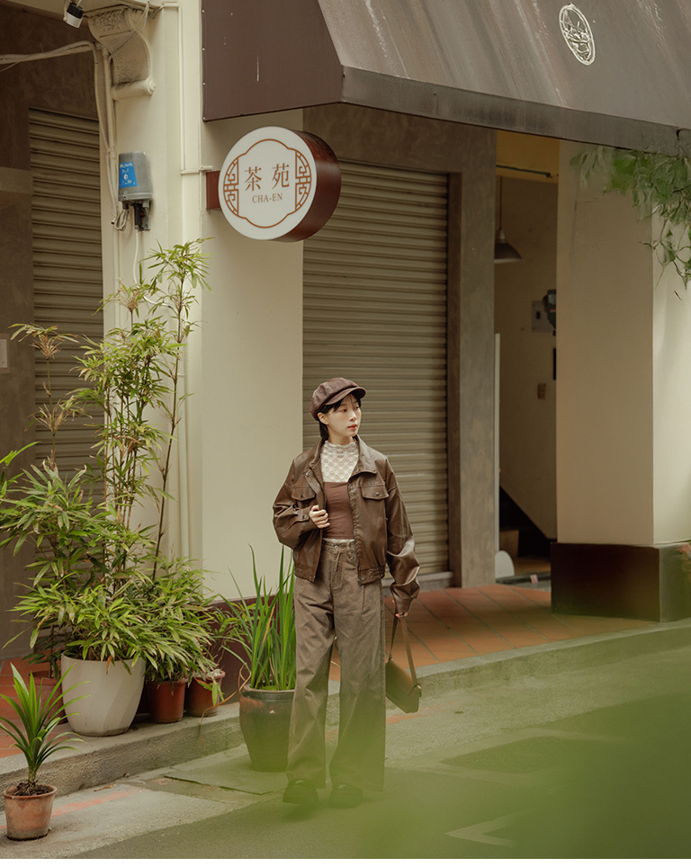 春2尚未收到1/23海運---ポケットショートレザージャケット ブラウン