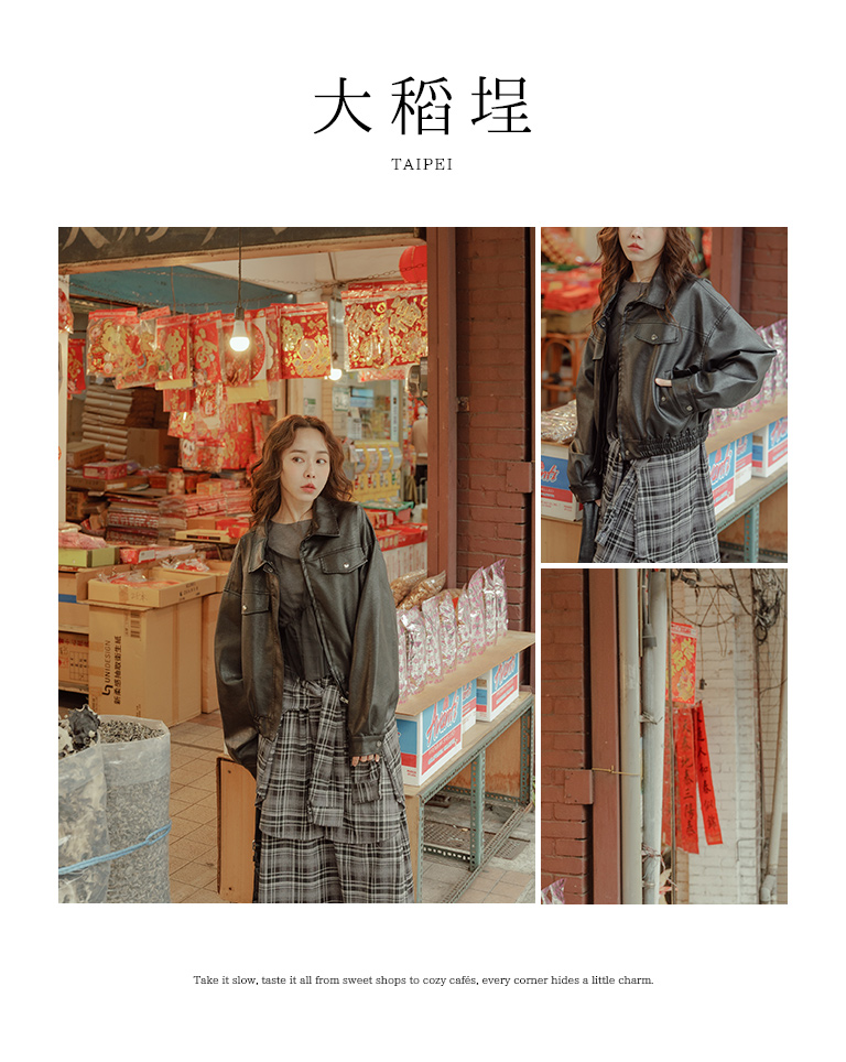 春2尚未收到1/23海運---ポケットショートレザージャケット ブラック