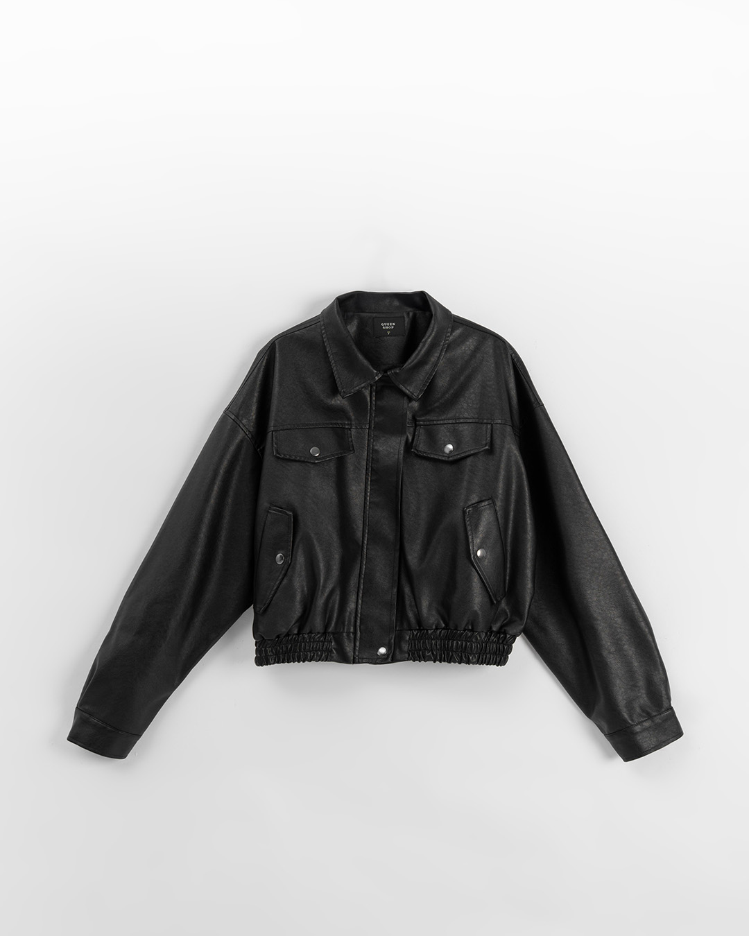 春2尚未收到1/23海運---ポケットショートレザージャケット ブラック