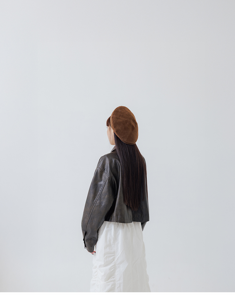 ショートレザージャケット 2色展開