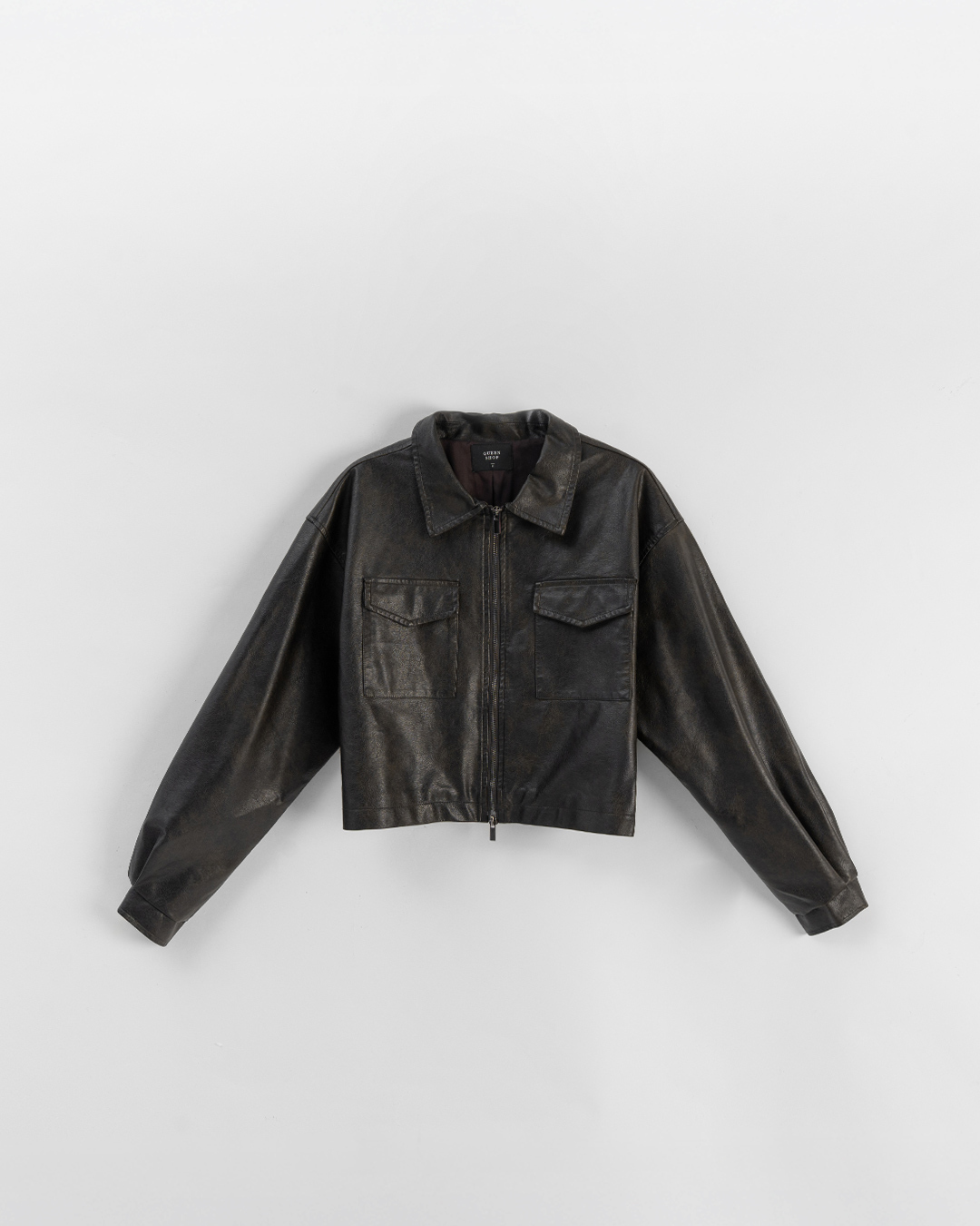 ショートレザージャケット 2色展開