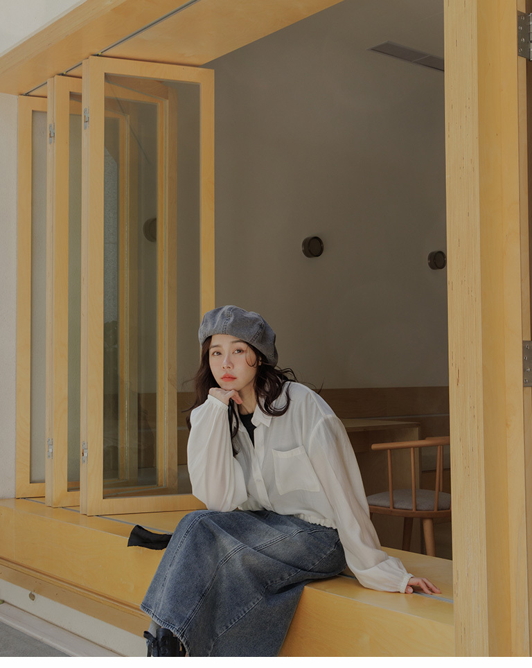 裾ドローコードシャツ 二色展開 02071640