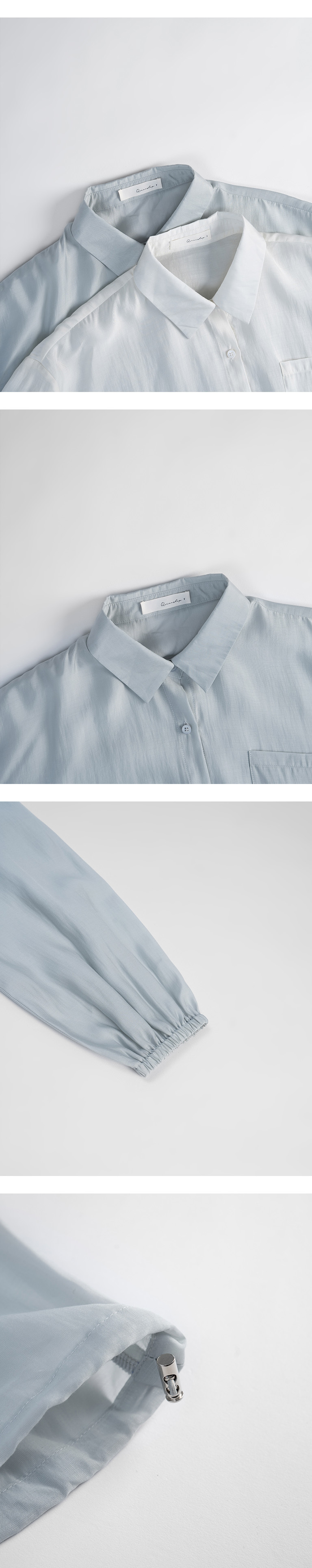 裾ドローコードシャツ 二色展開 02071640