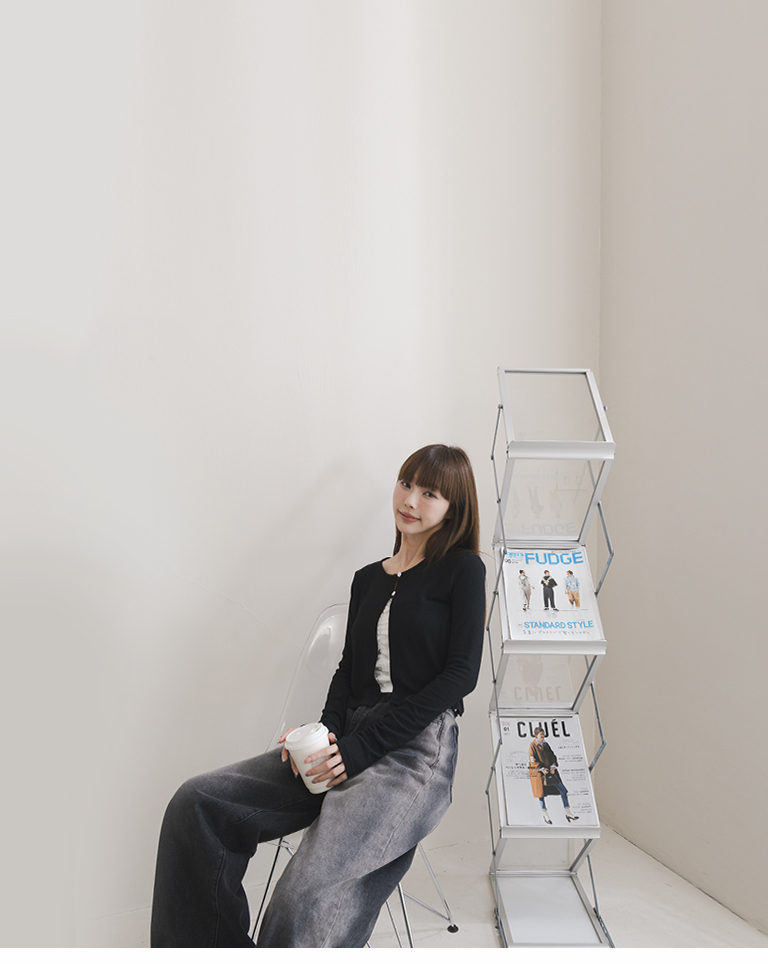 ショート丈カーディガン 3色展開