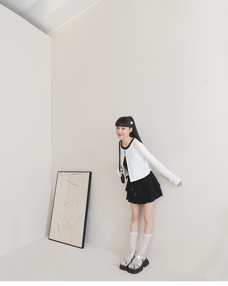 ショート丈カーディガン 3色展開