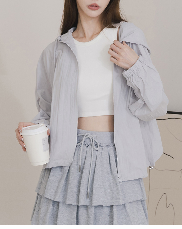 裾ドローコードフードブルゾン 3色展開