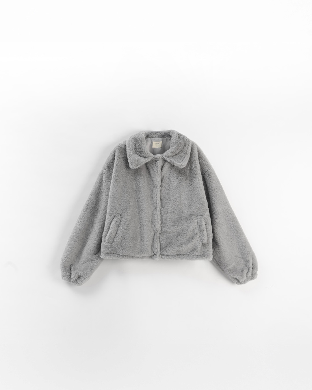 フェイクファージャケット グレー