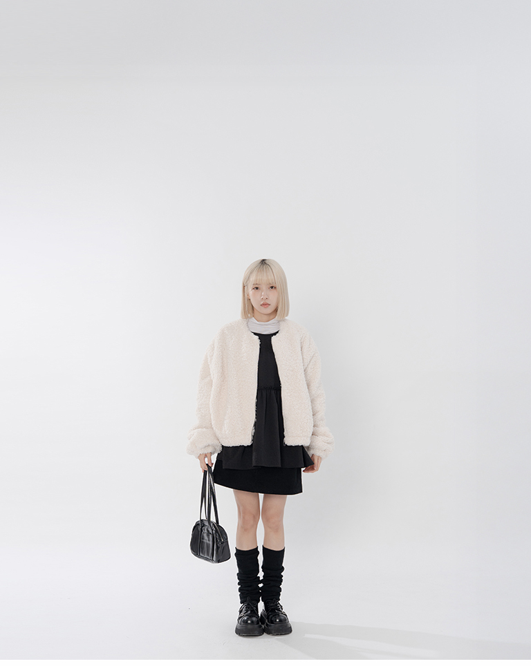 冬7---テディフリースジャケット 2色展開