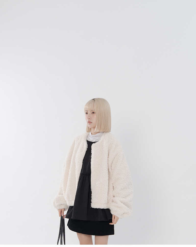 冬7---テディフリースジャケット 2色展開