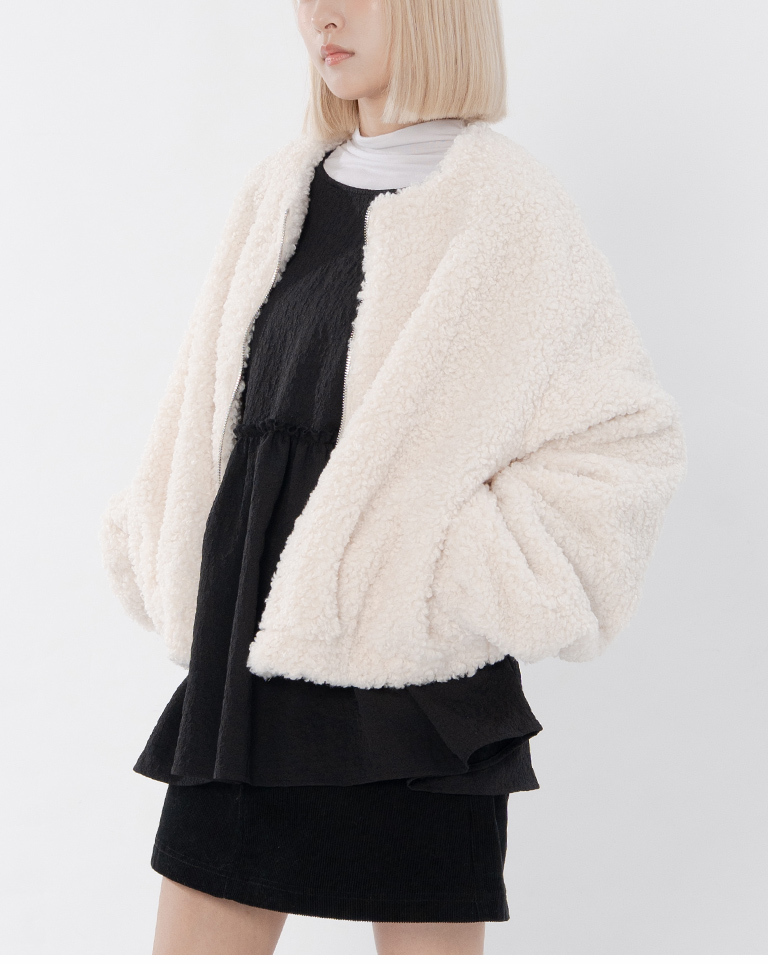 冬7---テディフリースジャケット 2色展開