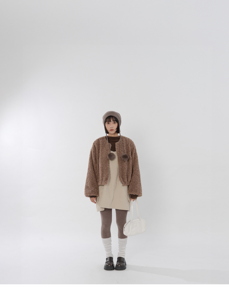 冬7---テディフリースジャケット 2色展開