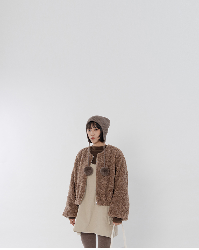 冬7---テディフリースジャケット 2色展開