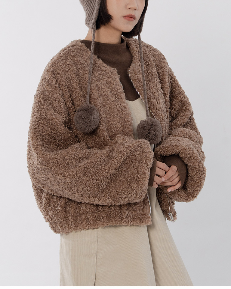 冬7---テディフリースジャケット 2色展開