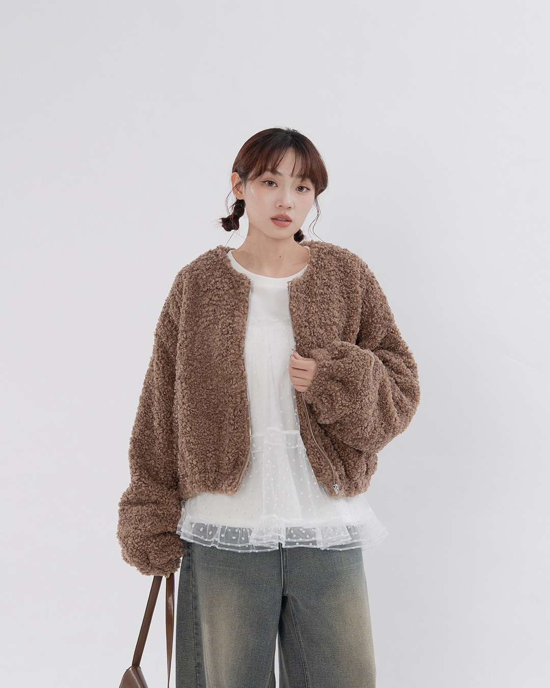 冬7---テディフリースジャケット 2色展開