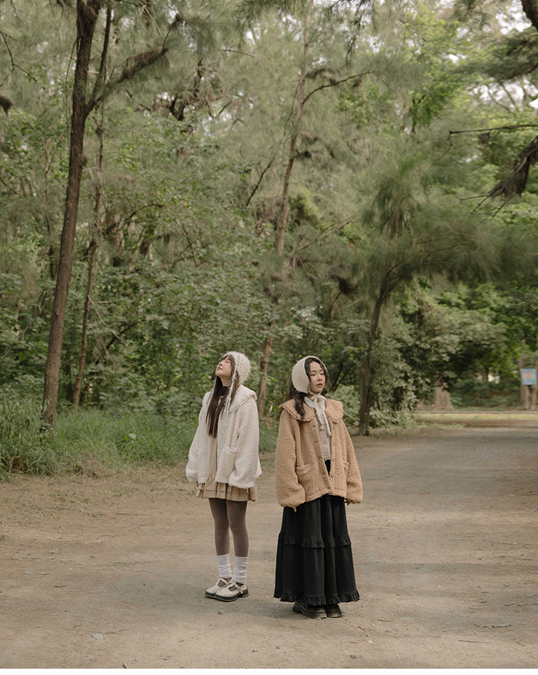 ドールカラーフェイクボアジャケット 2色展開