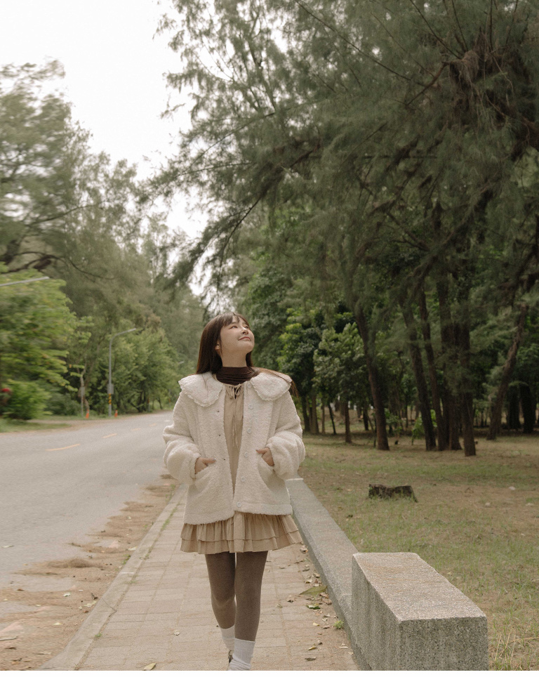 ドールカラーフェイクボアジャケット 2色展開