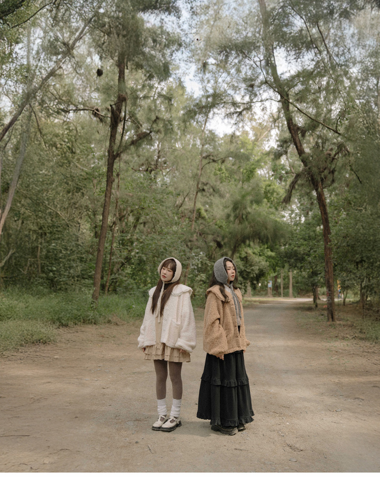 ドールカラーフェイクボアジャケット 2色展開