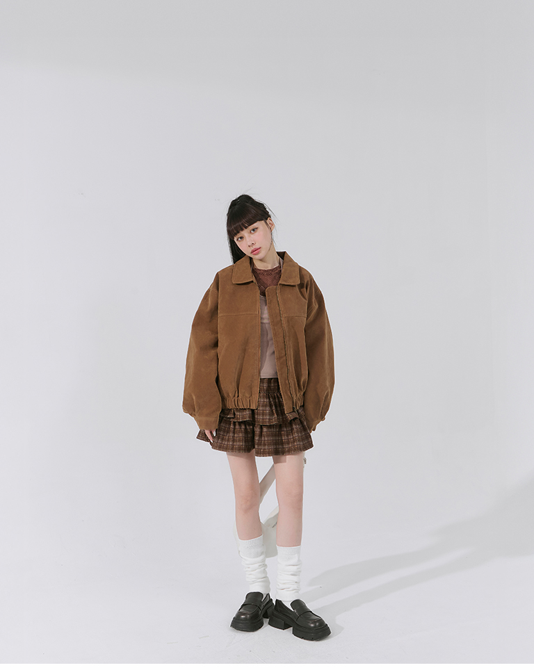 スエード風ョートジャケット 2色展開