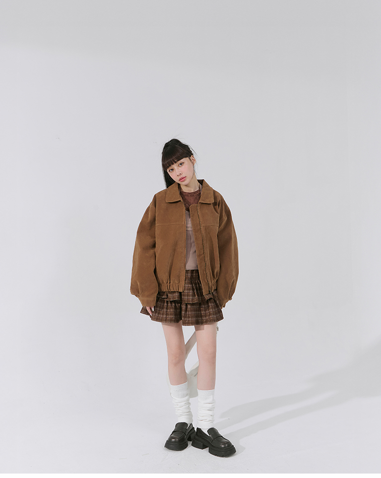 スエード風ョートジャケット 2色展開