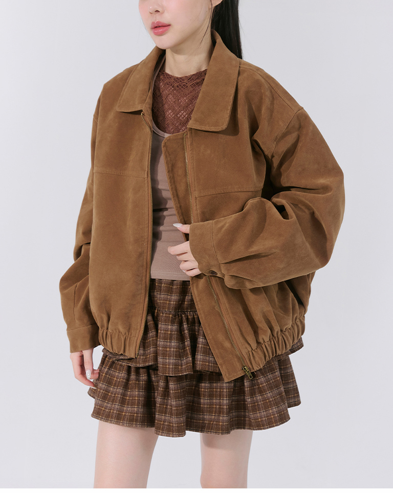 スエード風ョートジャケット 2色展開
