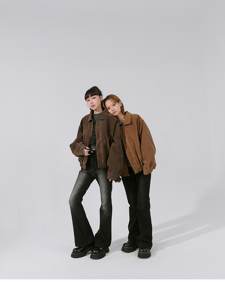 スエード風ョートジャケット 2色展開