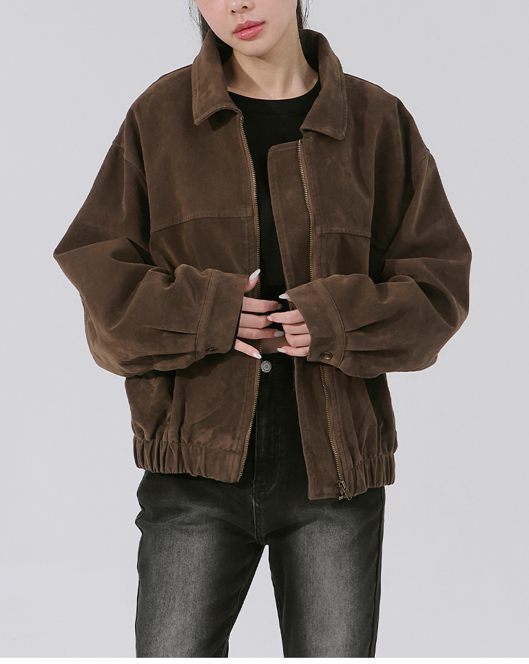 スエード風ョートジャケット 2色展開