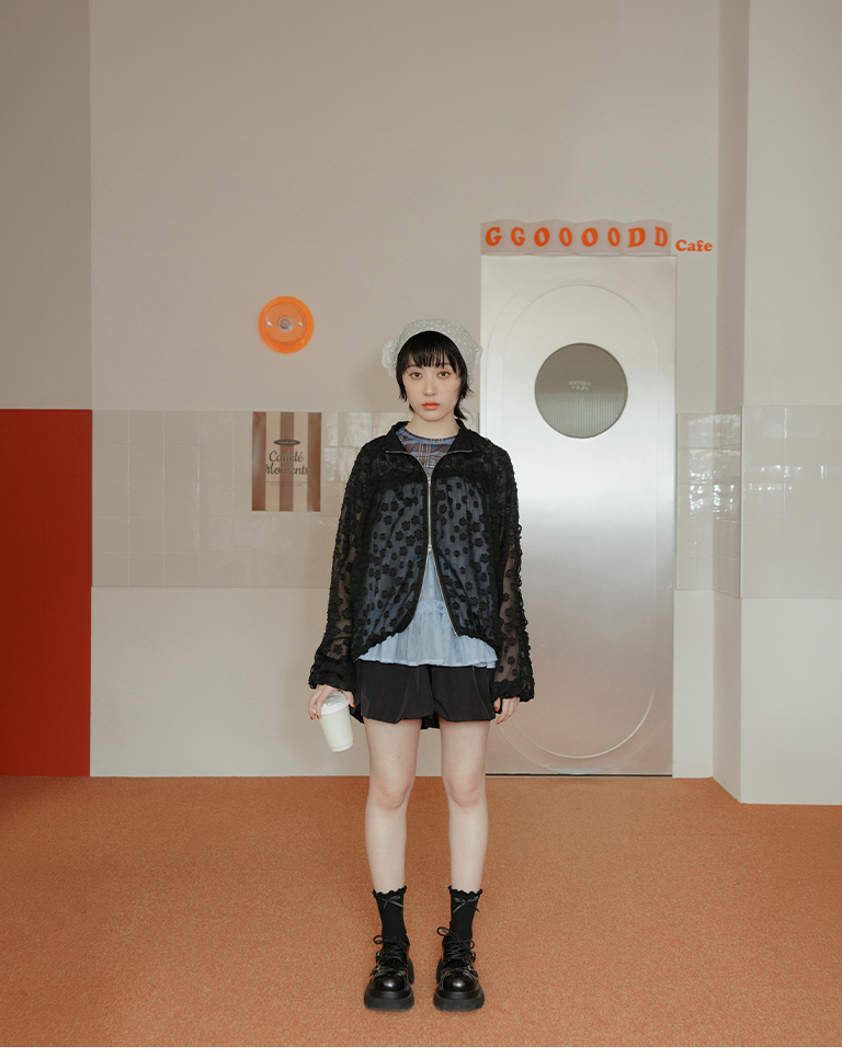 春5尚未收到---立体刺繍シアージャケット 2色展開