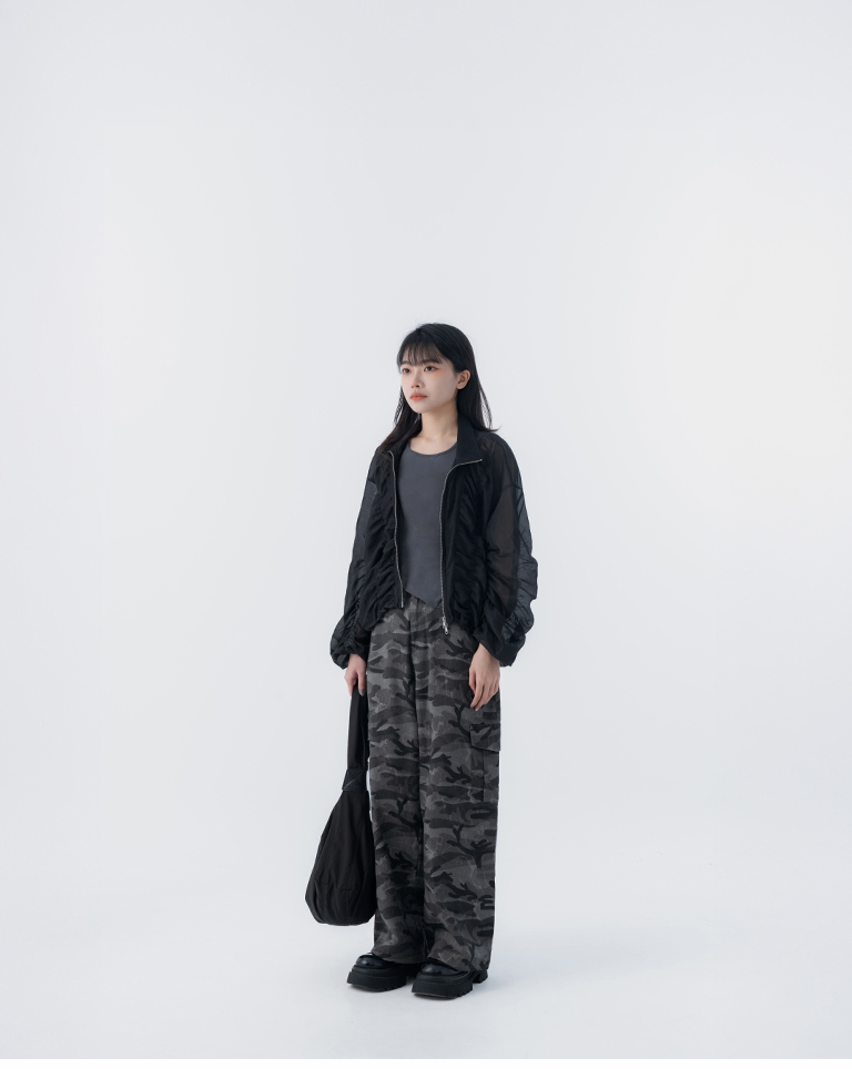 春12未到---ギャザーデザインブルゾン 3色展開