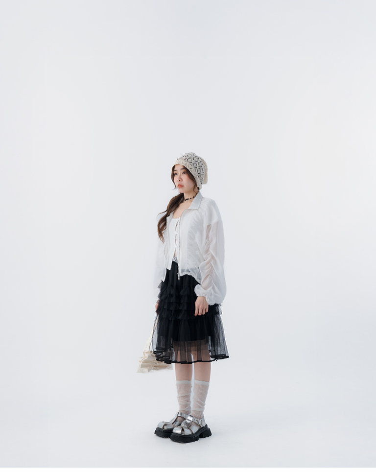 春12未到---ギャザーデザインブルゾン 3色展開