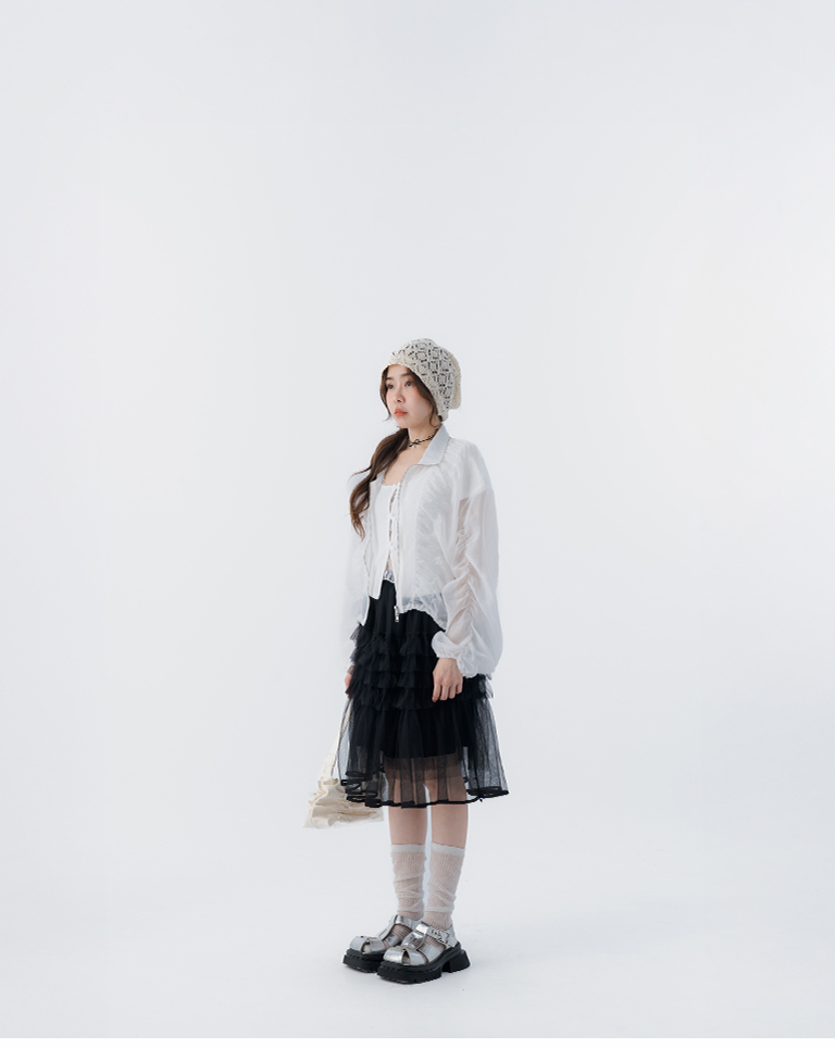 春12未到---ギャザーデザインブルゾン 3色展開