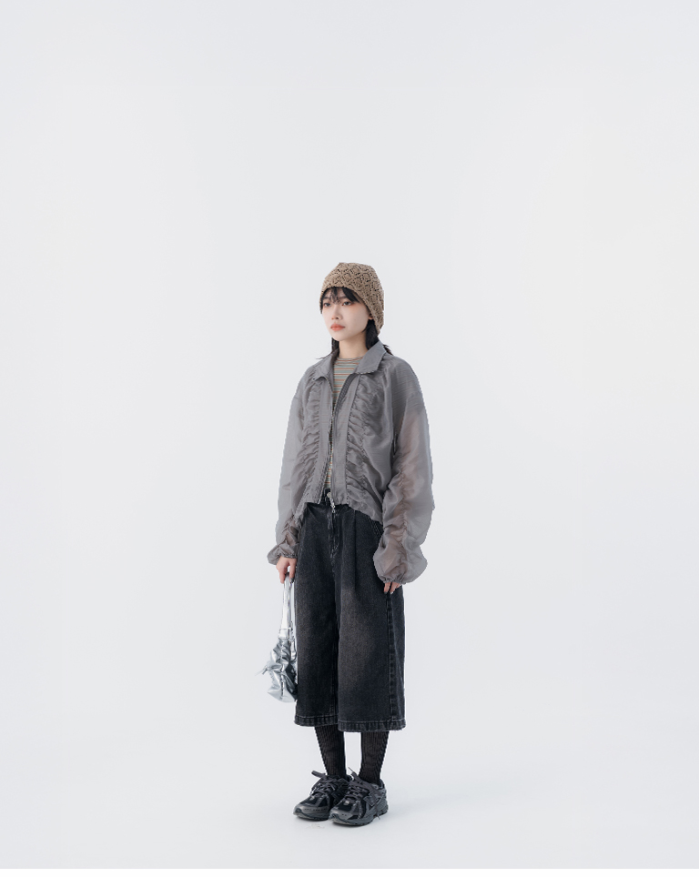 春12未到---ギャザーデザインブルゾン 3色展開