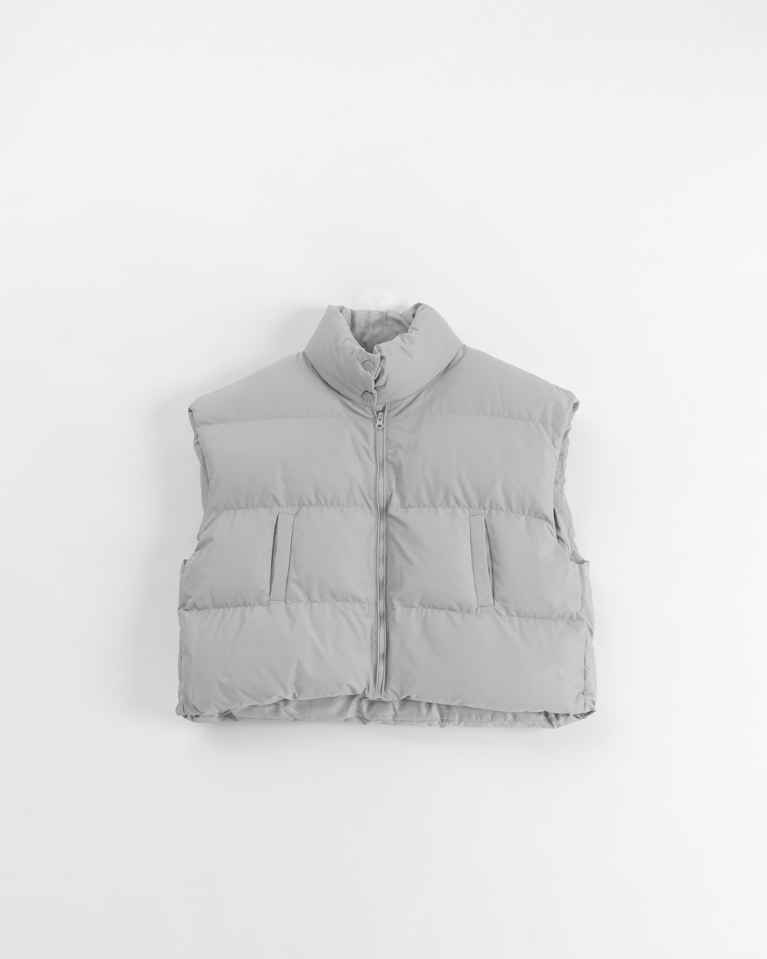 冬1尚未收到---ドローストリング中綿ベスト 2色展開