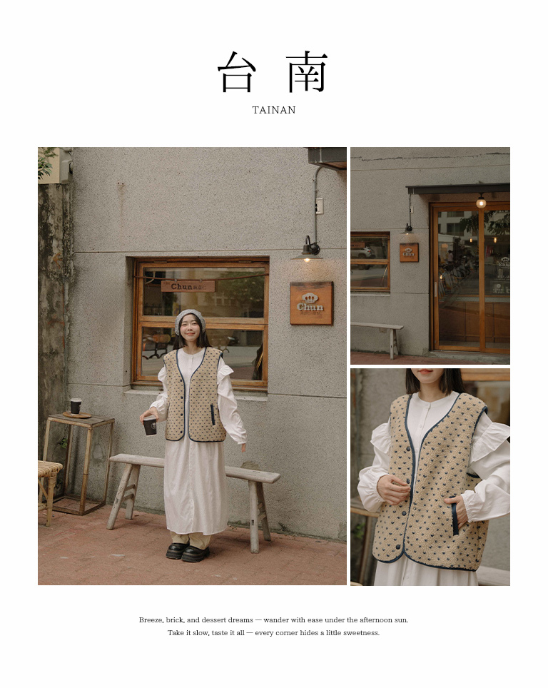 ハートデザインフリースベスト