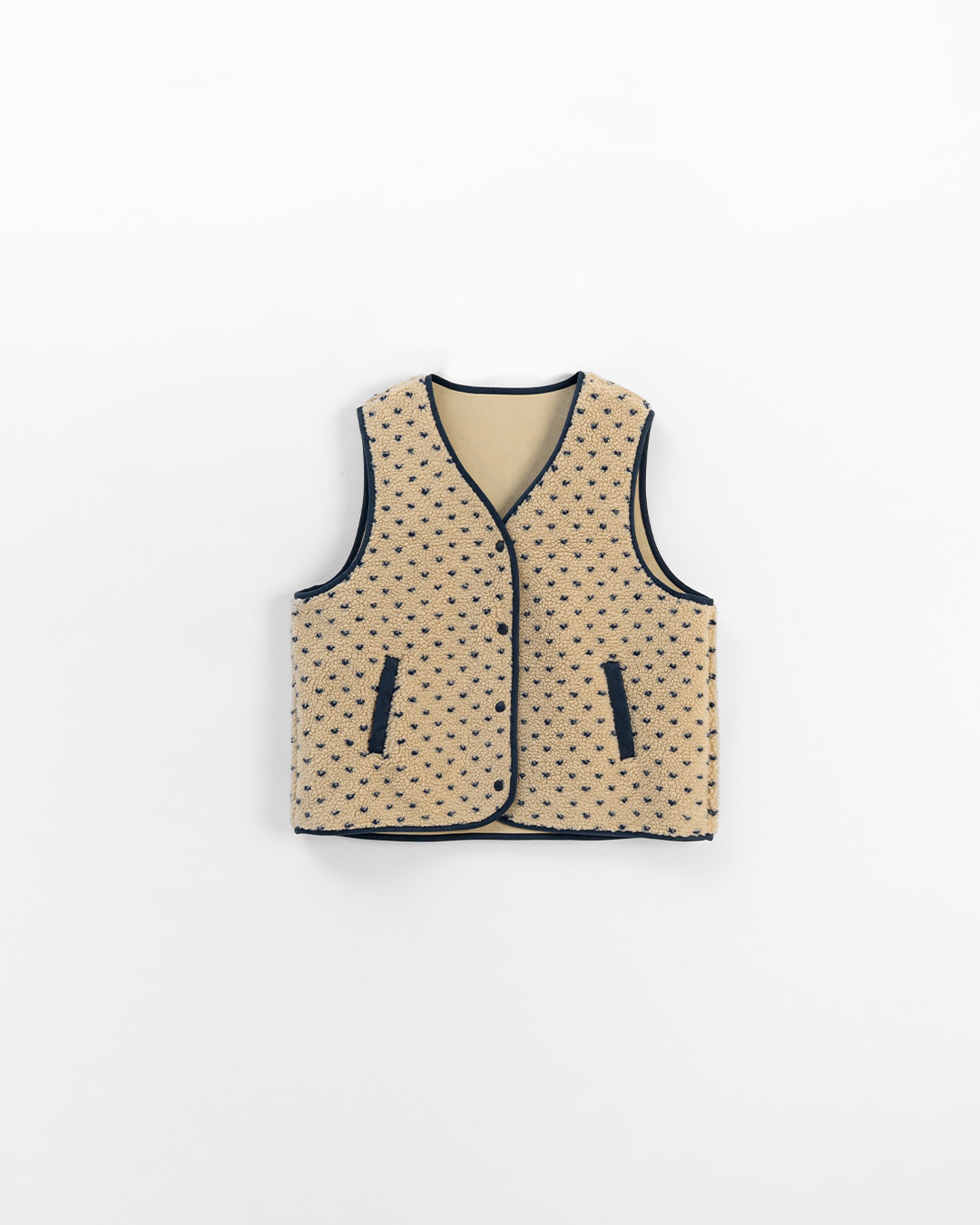 ハートデザインフリースベスト