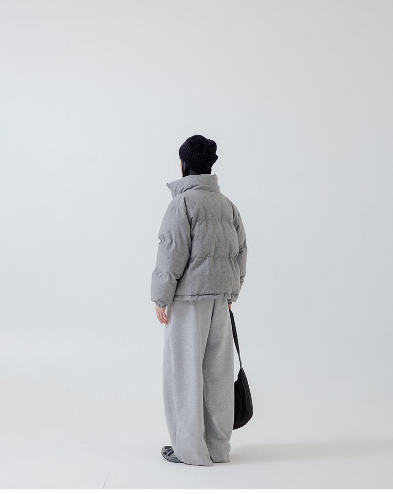 立ち襟キルティングジャケット 2色展開