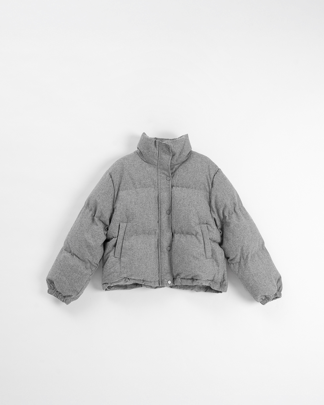 立ち襟キルティングジャケット 2色展開