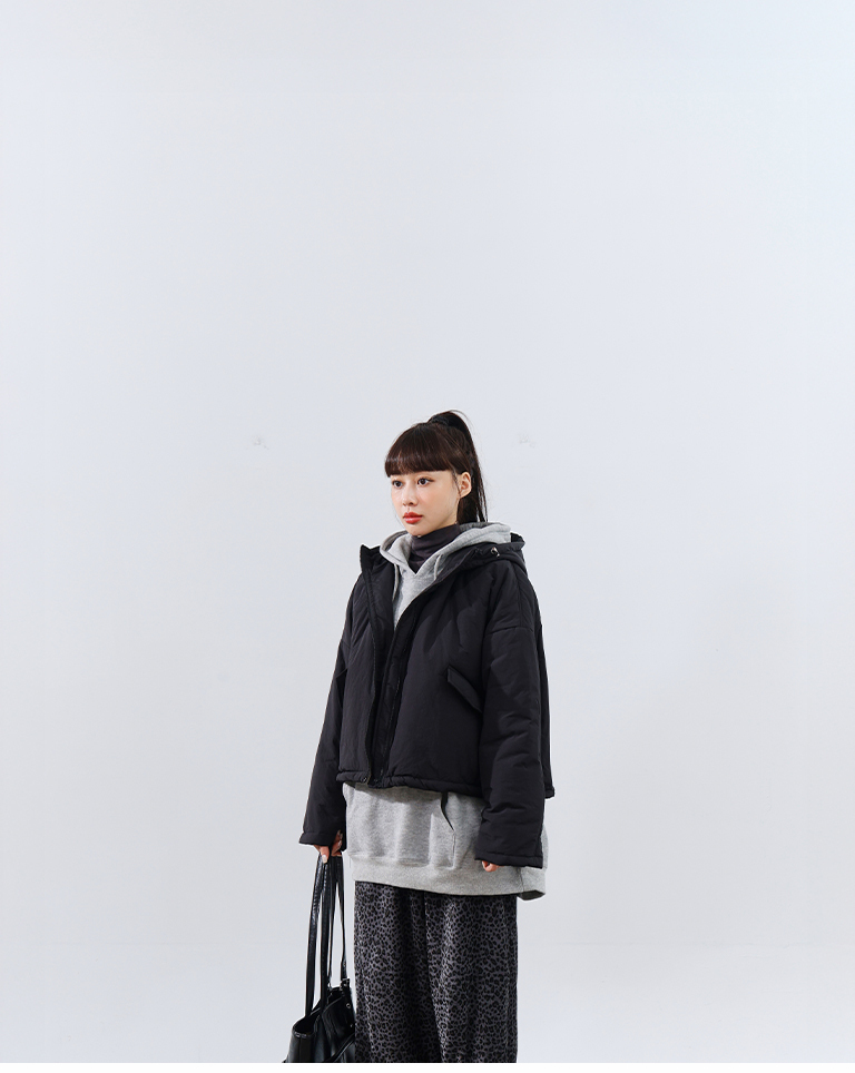 フード中綿ジャケット 2色展開