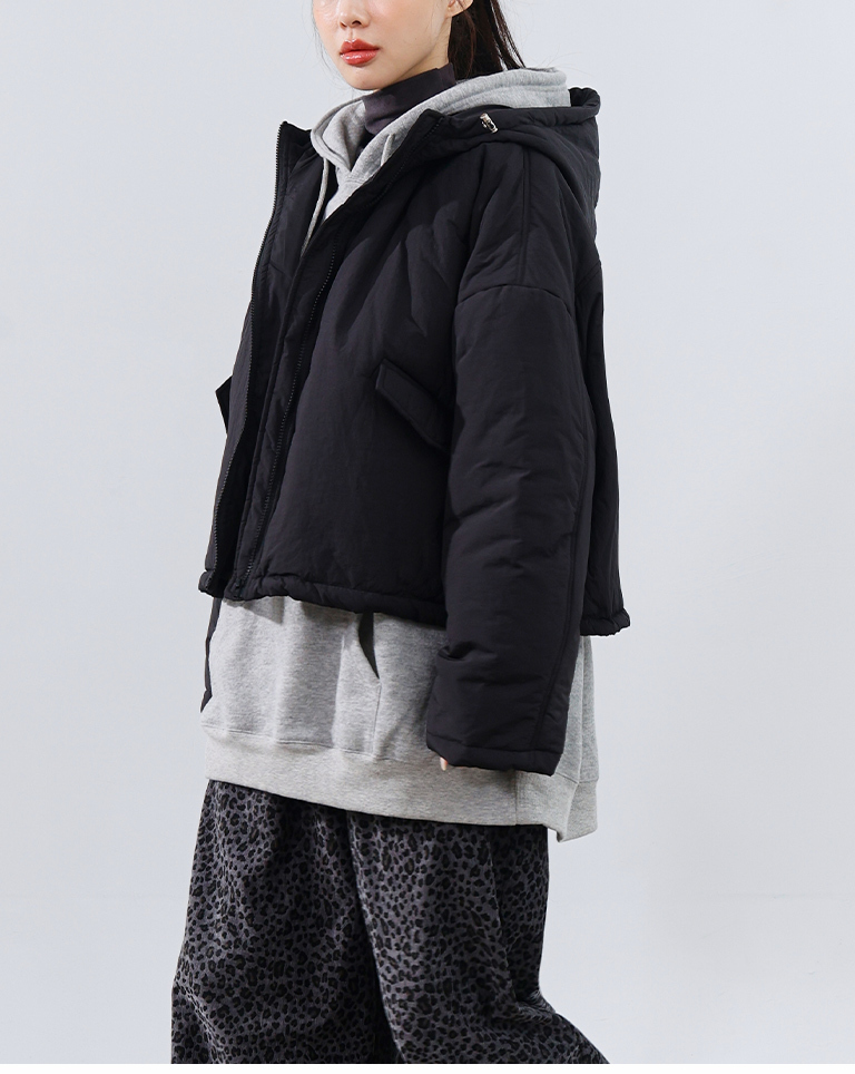 フード中綿ジャケット 2色展開