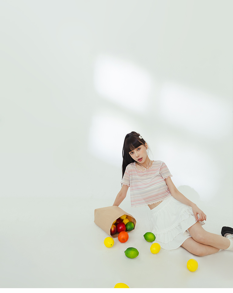 ティアードフリルミニスカート
