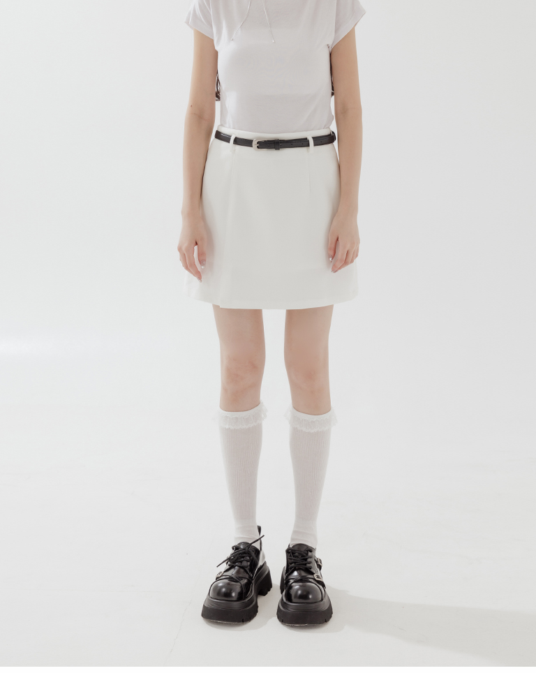 スリット付きミニスカート 2色展開