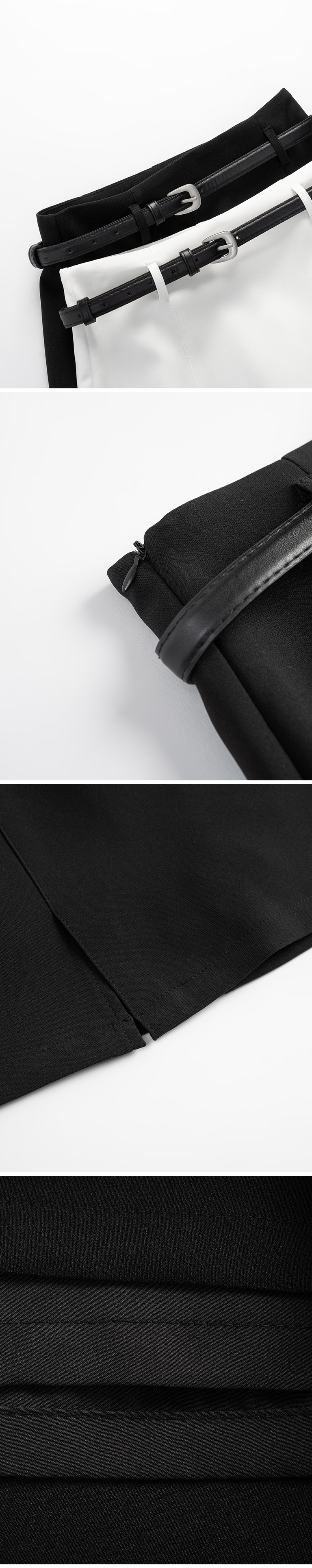 スリット付きミニスカート 2色展開