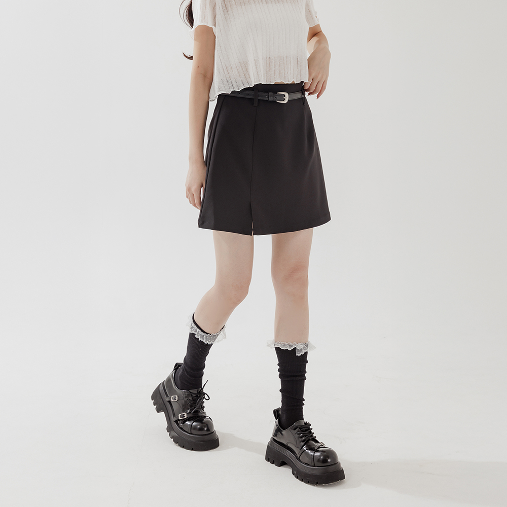 スリット付きミニスカート 2色展開