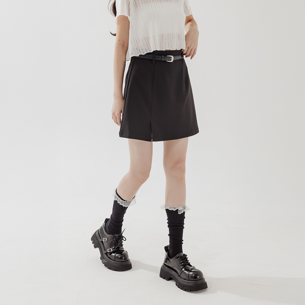 スリット付きミニスカート 2色展開