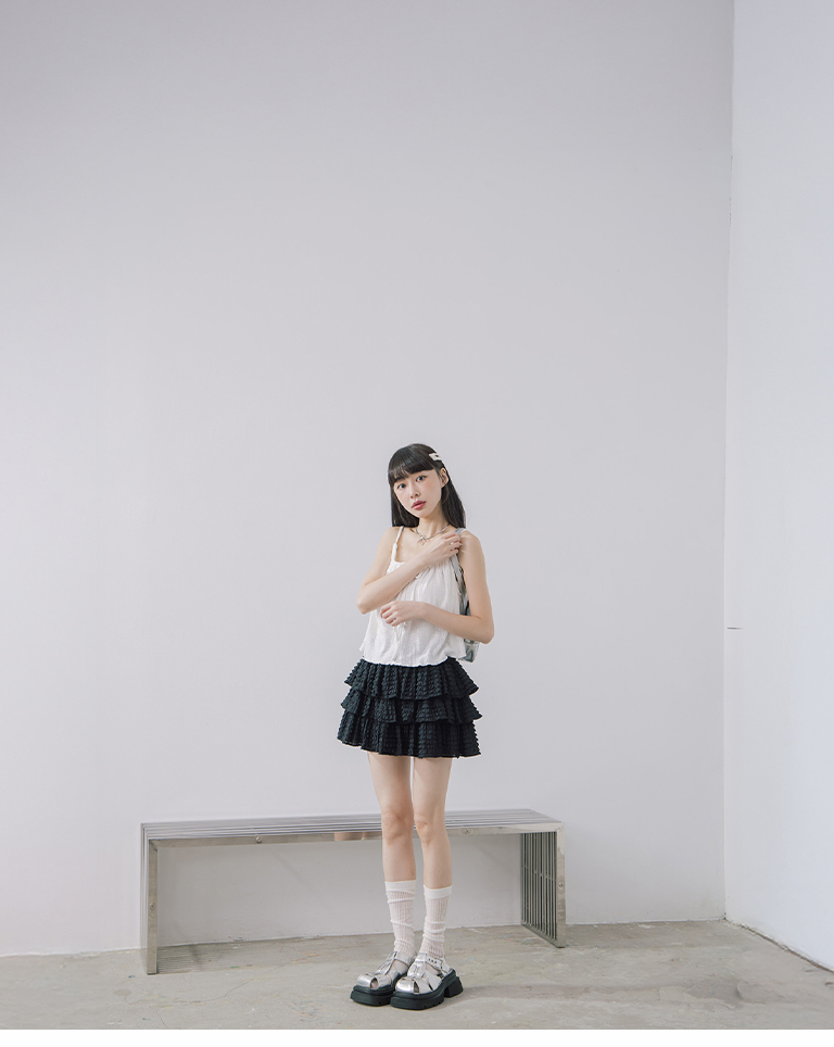 フリルミニスカート 2色展開
