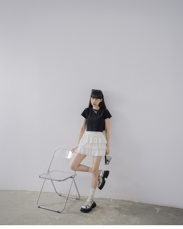 フリルミニスカート 2色展開