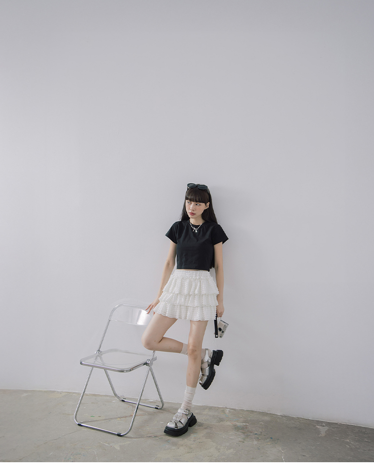 フリルミニスカート 2色展開