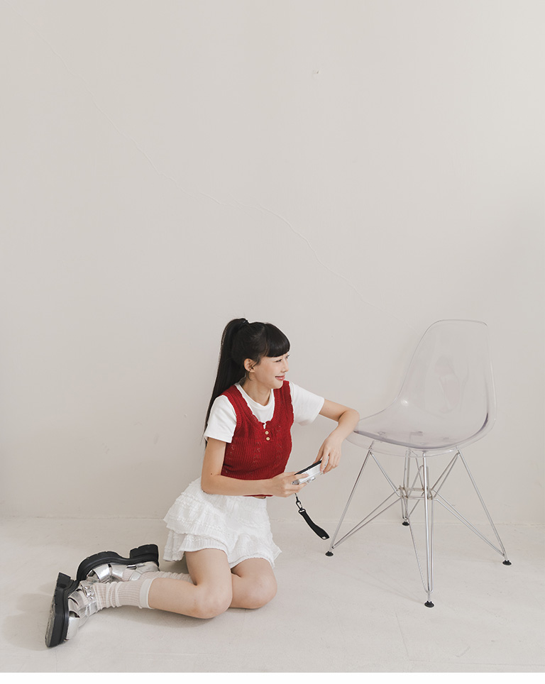 レースフリルミニスカート