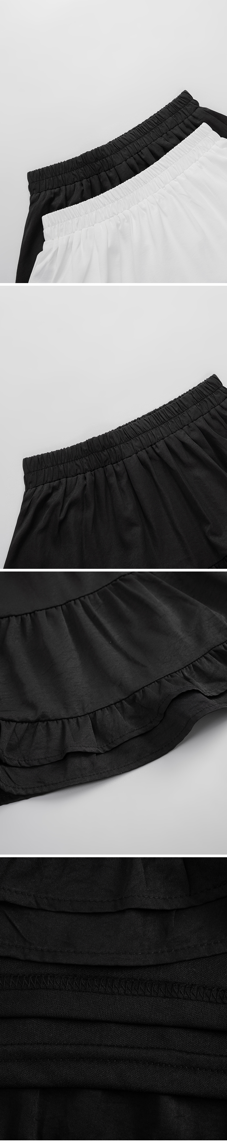 ダブルフリルミニスカート 2色展開