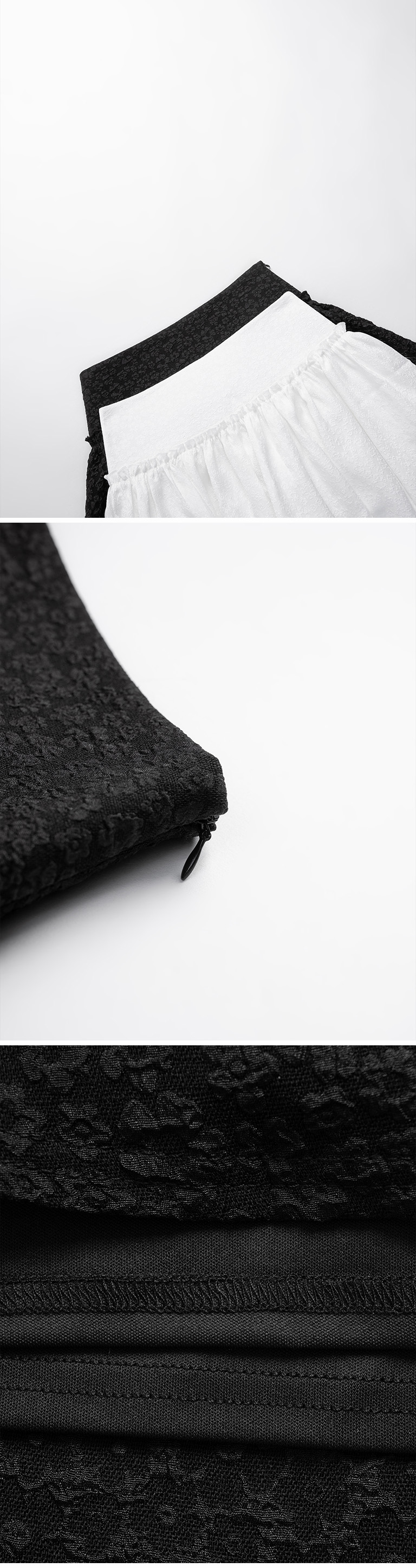 ジャカードフリルミニスカート 2色展開