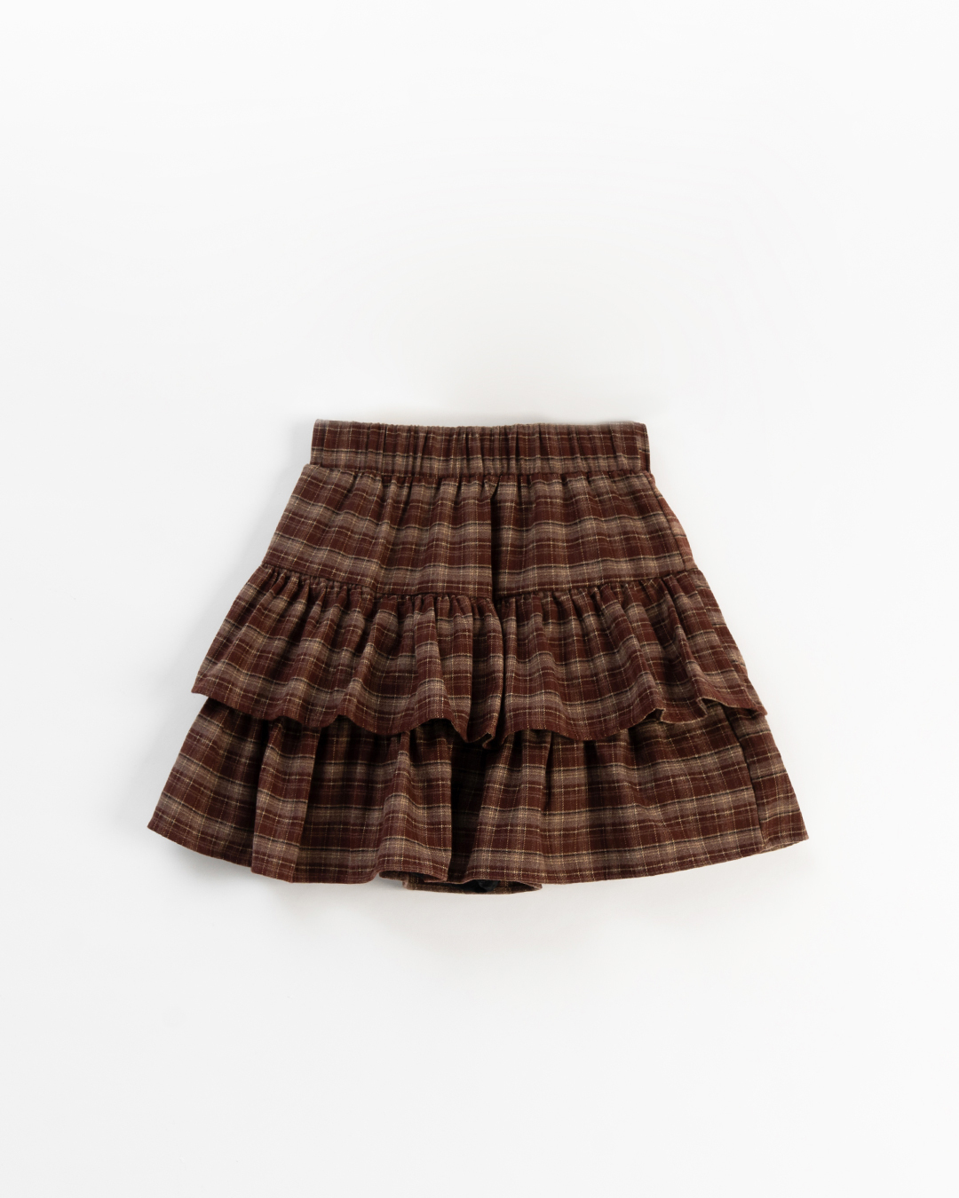 チェックフリルショートスカート 3色展開